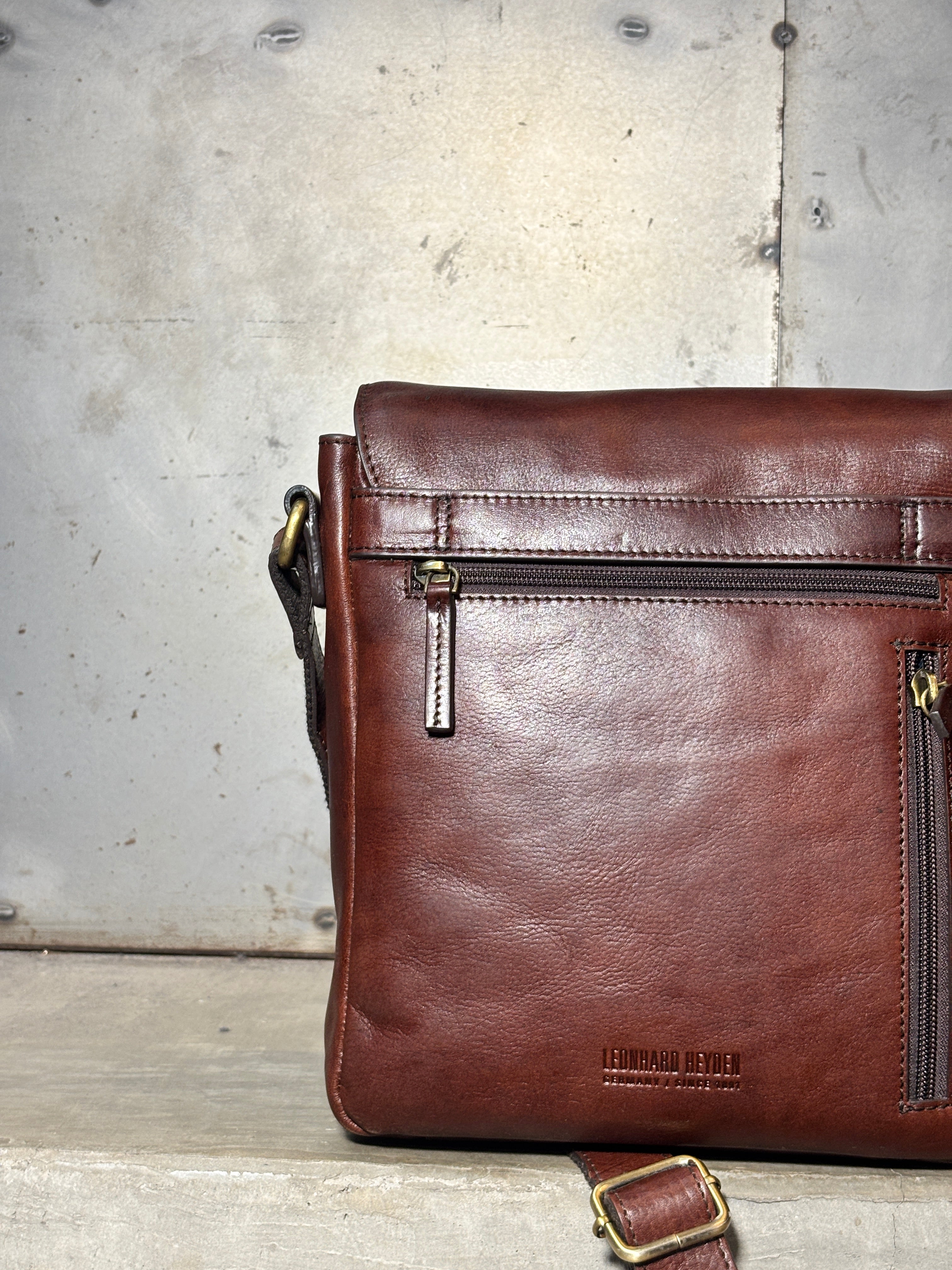 Leather Sling Bag (Brown Hue)