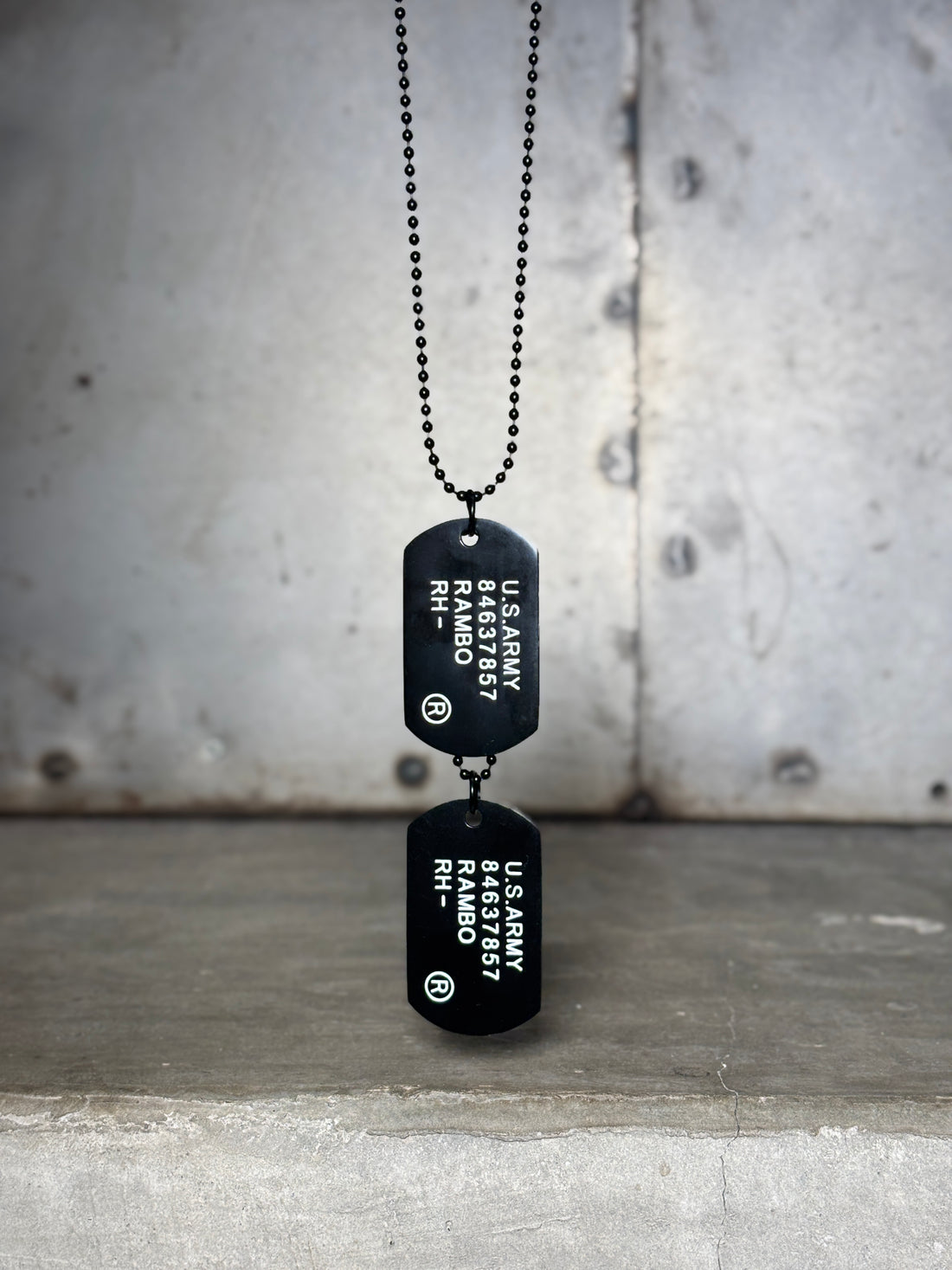US Army Dog Tag (Black)