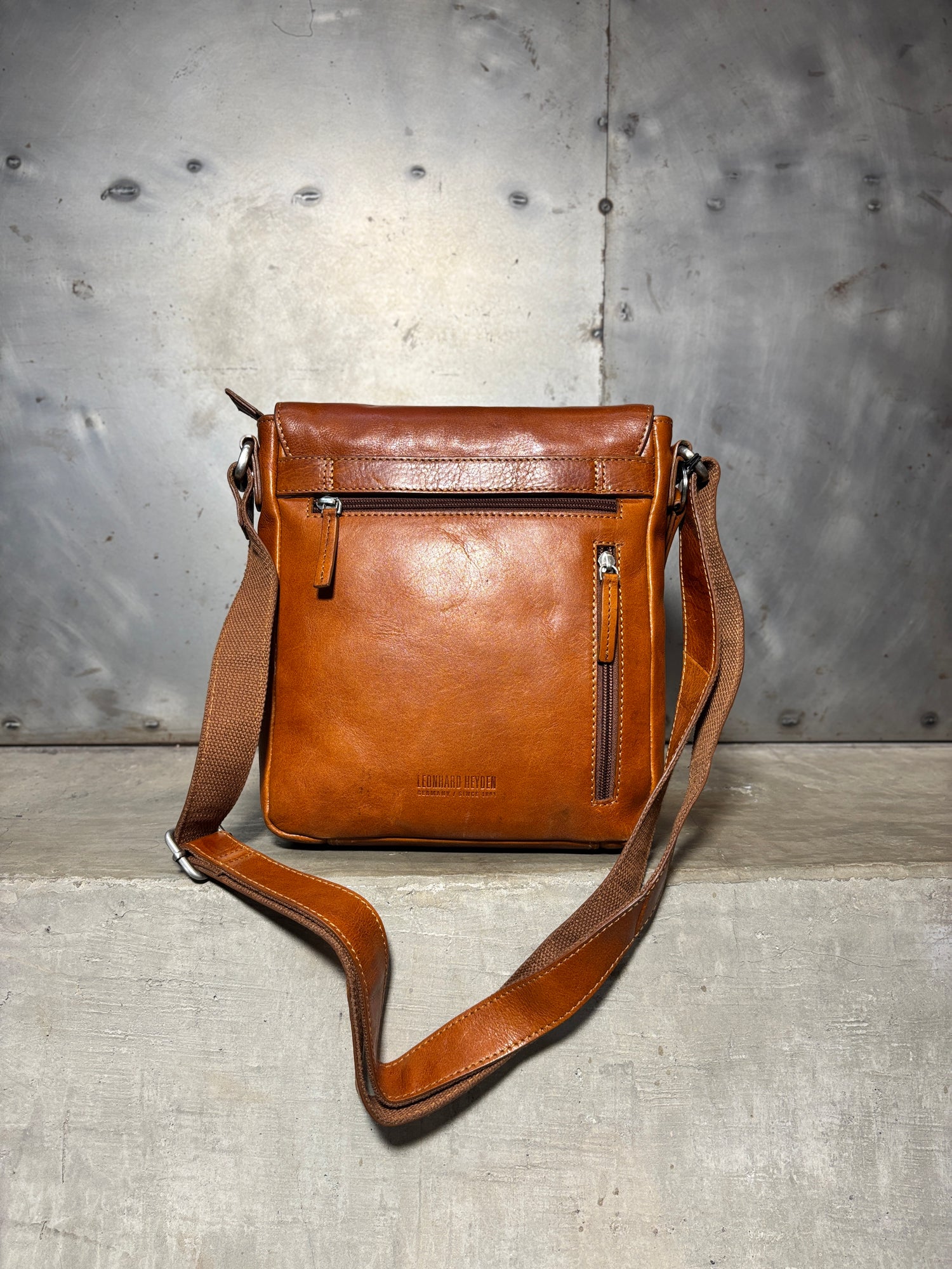 Leather Sling Bag (Brown)