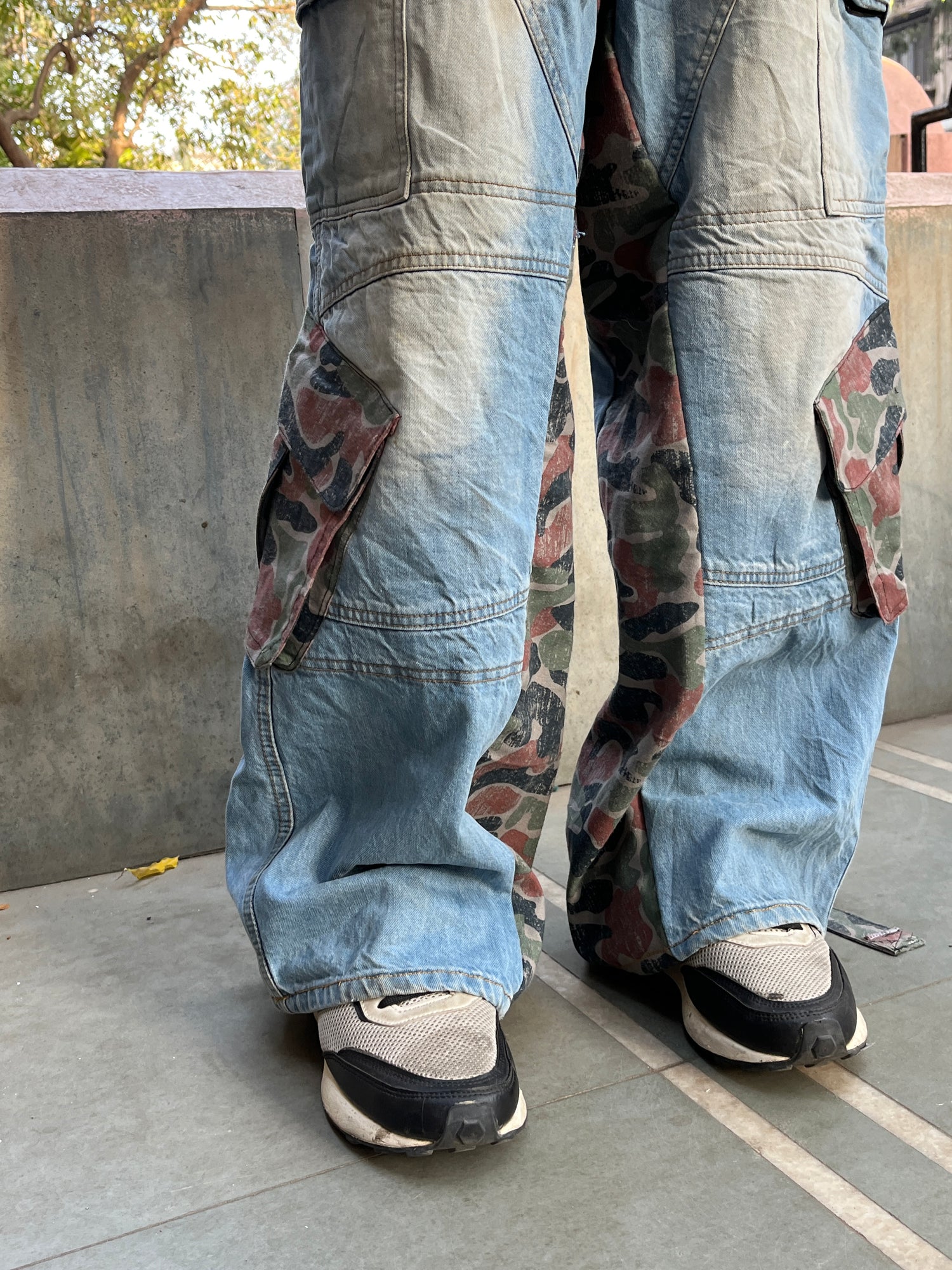 Dirty Camo Reconstructed Denim