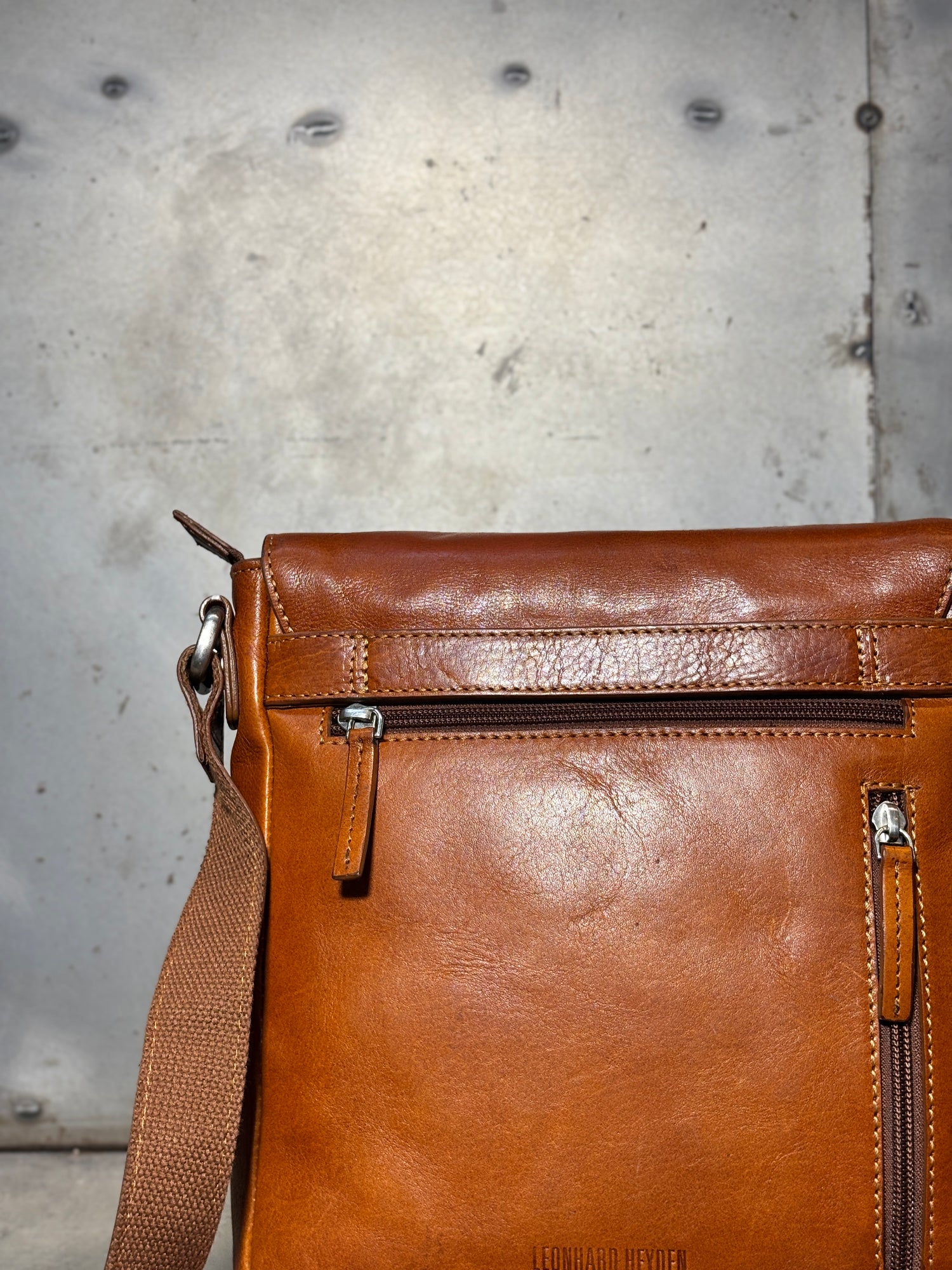 Leather Sling Bag (Brown)