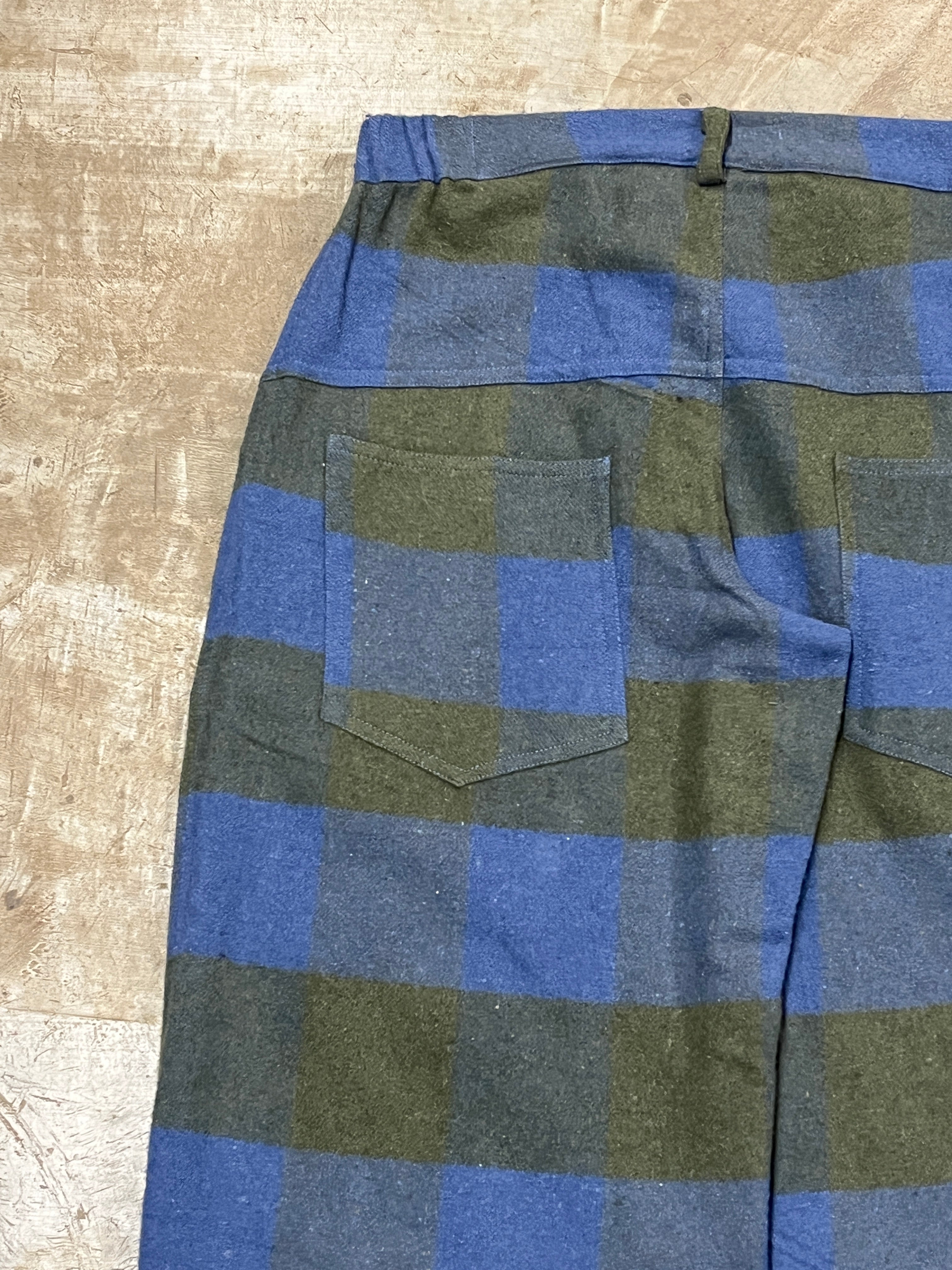 UG FLANNEL PANTS (BLUE & OLIVE)