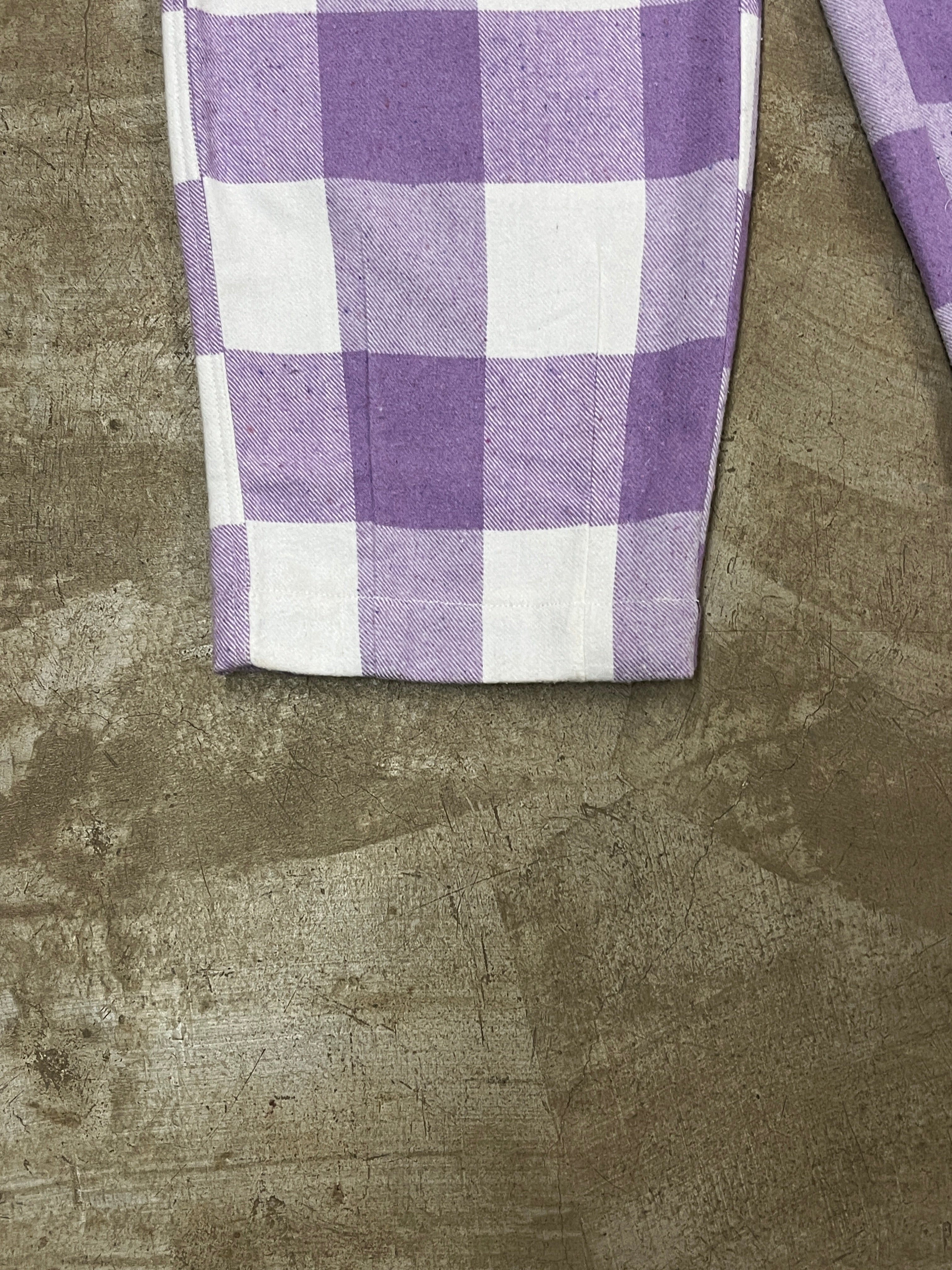 UG FLANNEL PANTS (LAVENDER & WHITE)