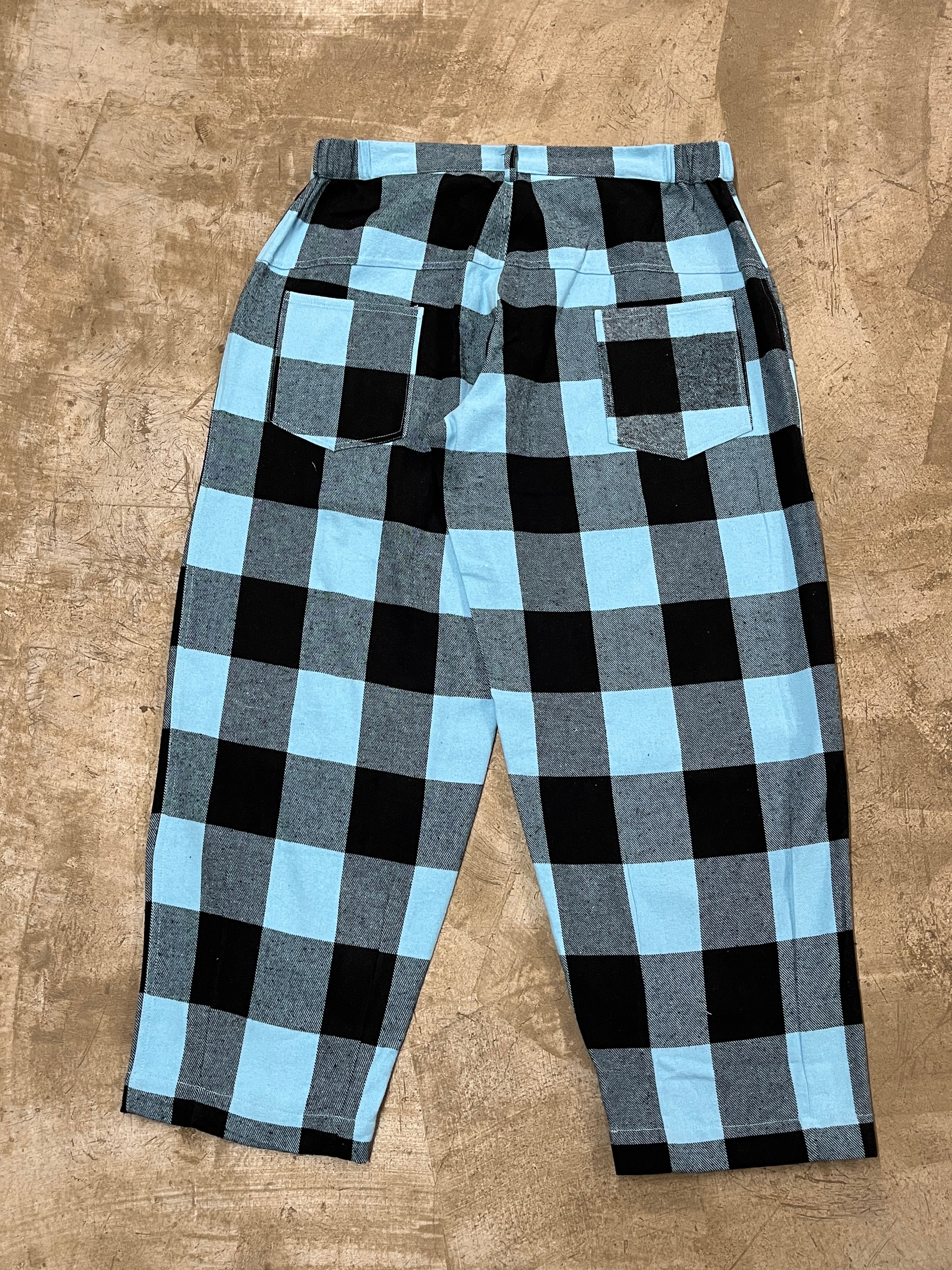 UG FLANNEL PANTS (SKY BLUE & BLACK)