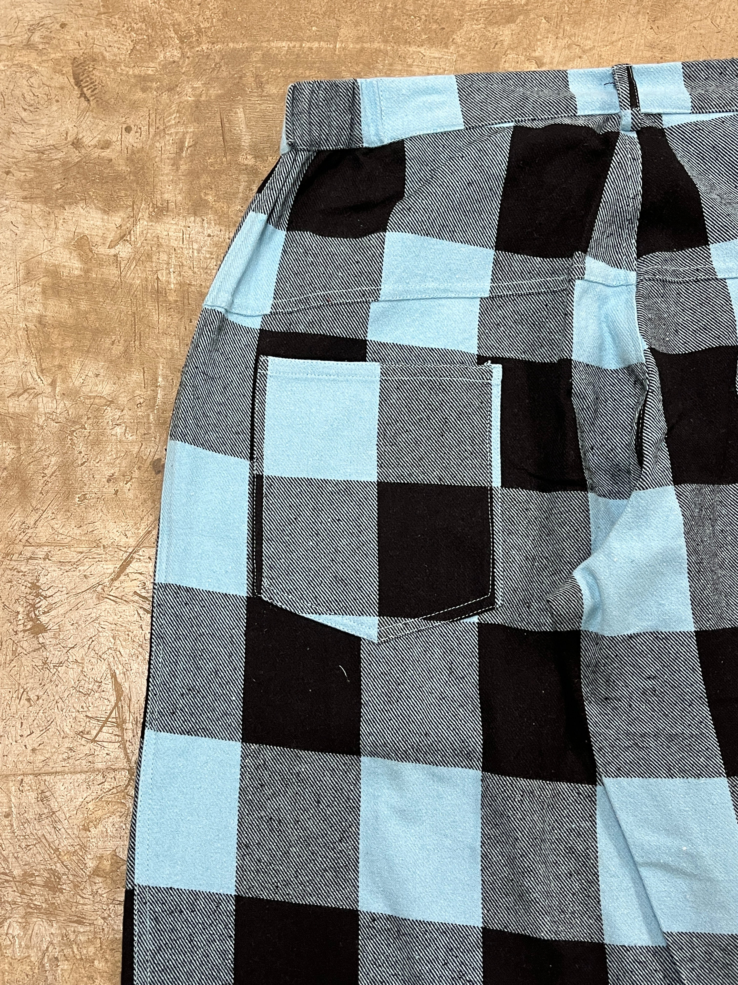 UG FLANNEL PANTS (SKY BLUE & BLACK)