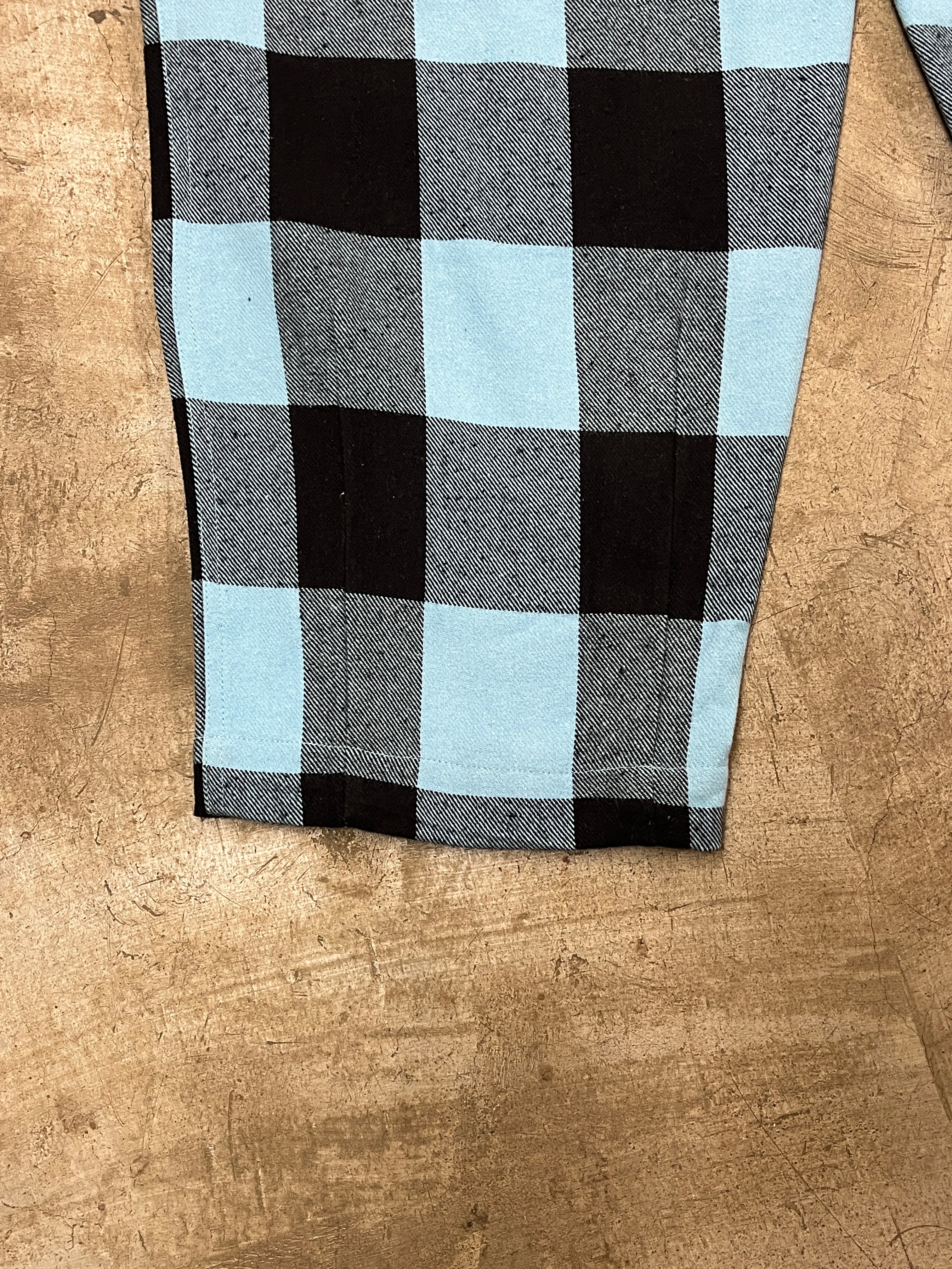 UG FLANNEL PANTS (SKY BLUE & BLACK)