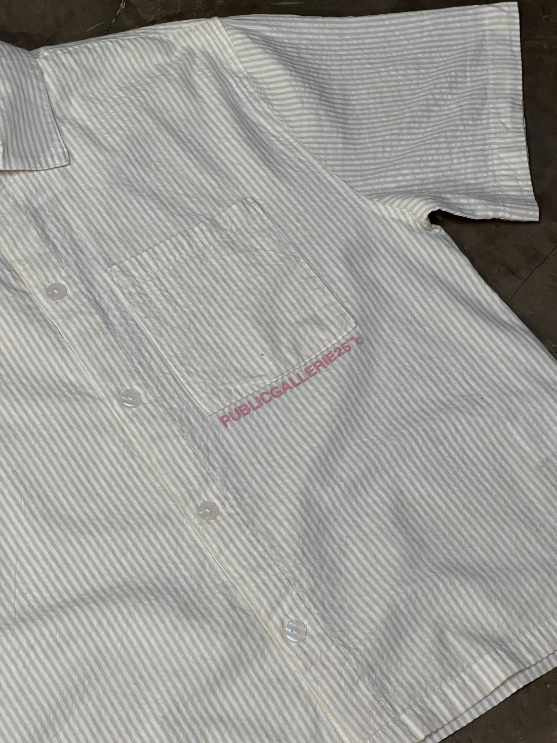 YELLOW STRIPED SHIRT