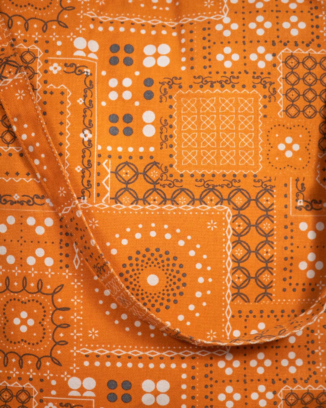Circles Orange Handbag