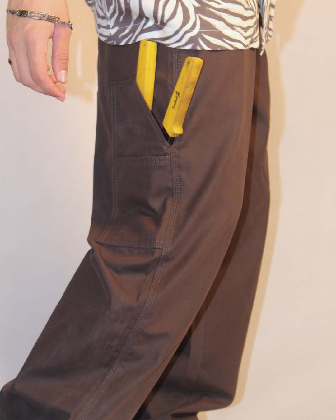 Brown Colored Regular Fit Classic Trousers COCARP1  Celio