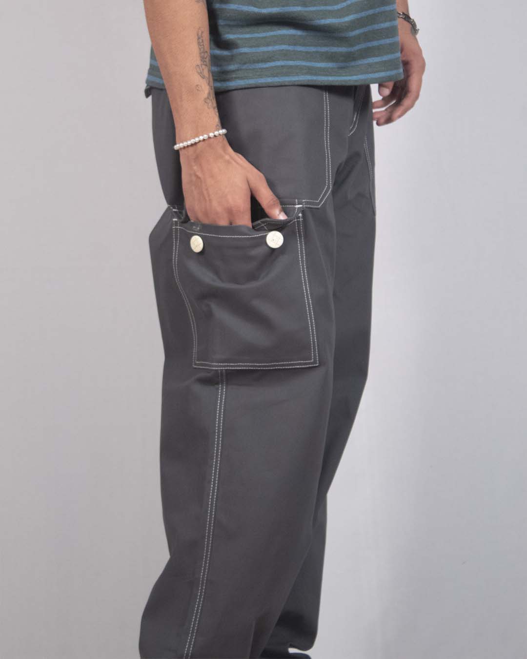 Contrast Stitch Utility Cargo Slim Jeans - Dark Wash | Fashion Nova, Mens  Jeans | Fashion Nova