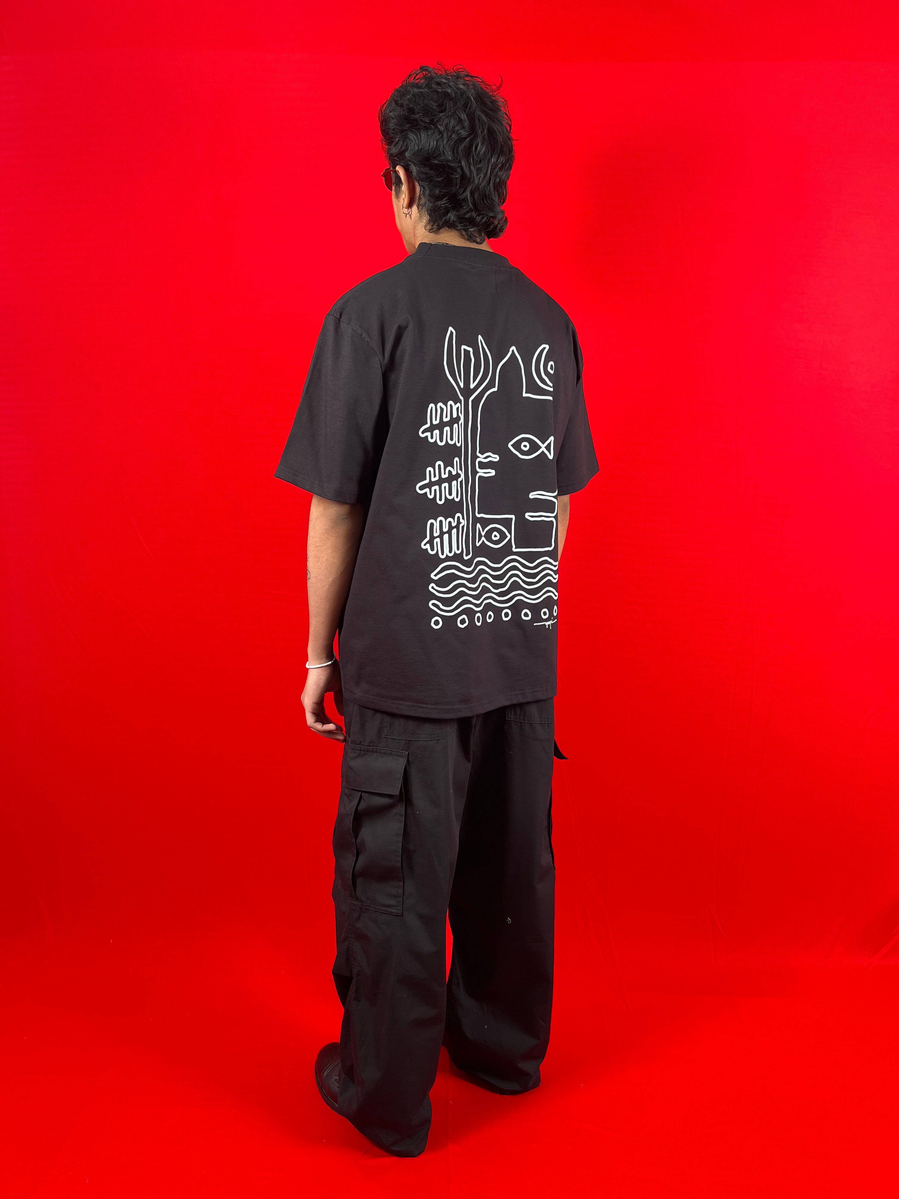 &quot;The Flow&quot; Tee - Black