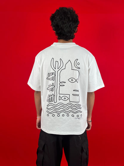 &quot;The Flow&quot; Tee - White