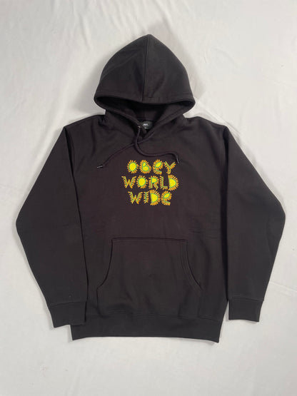 OBEY Black Hoodie with Embroided Text