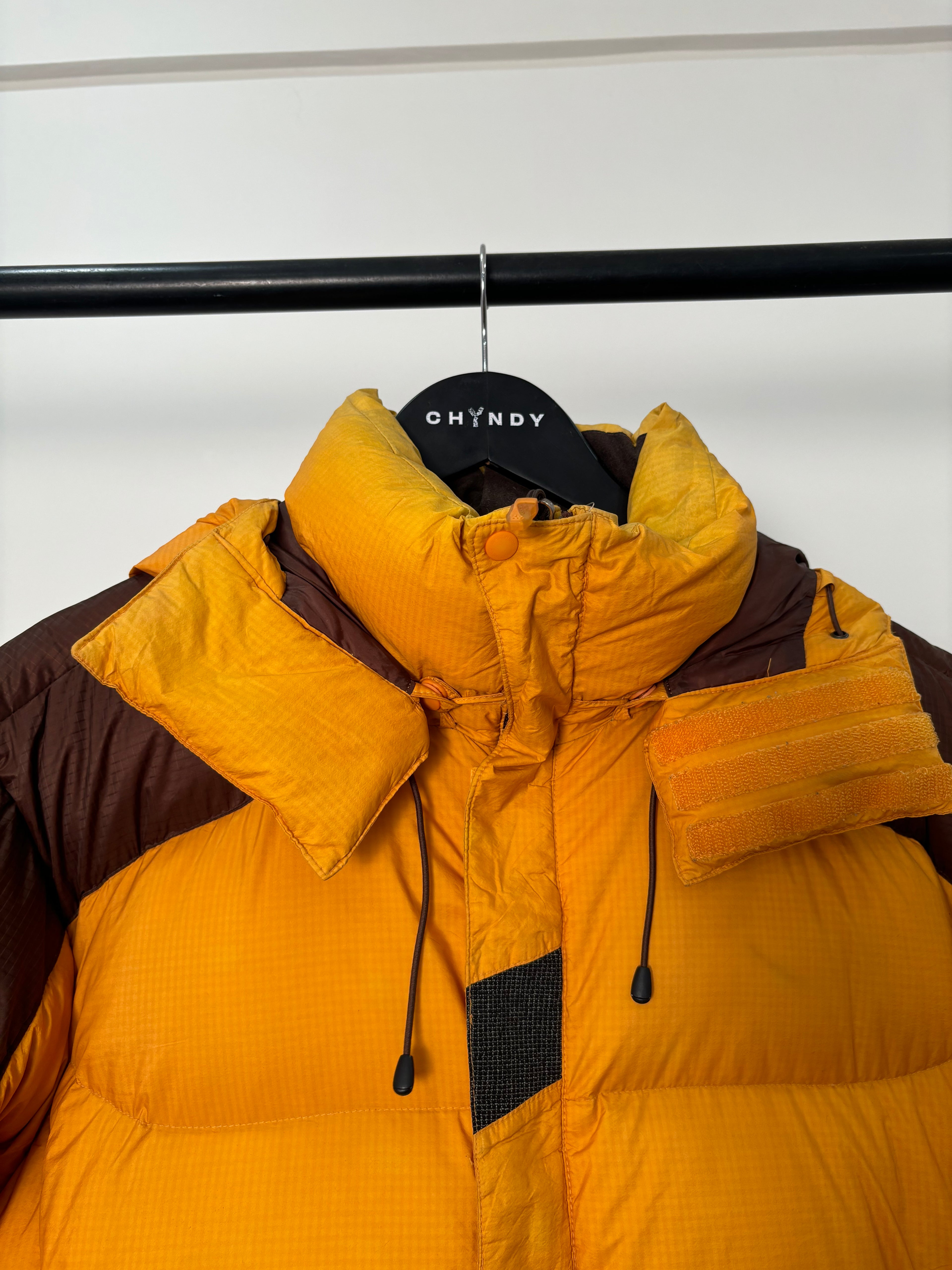 Yellow Brown Puffer Jacket
