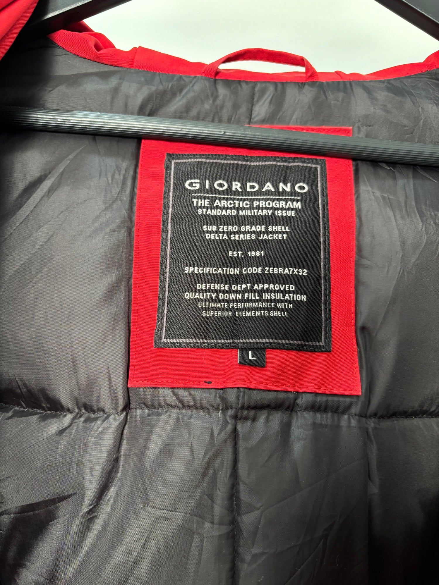 Giordano Red Ski Jacket