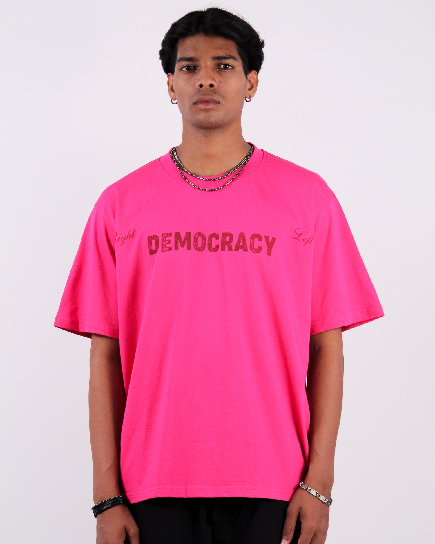 Democracy Tee (Pink)