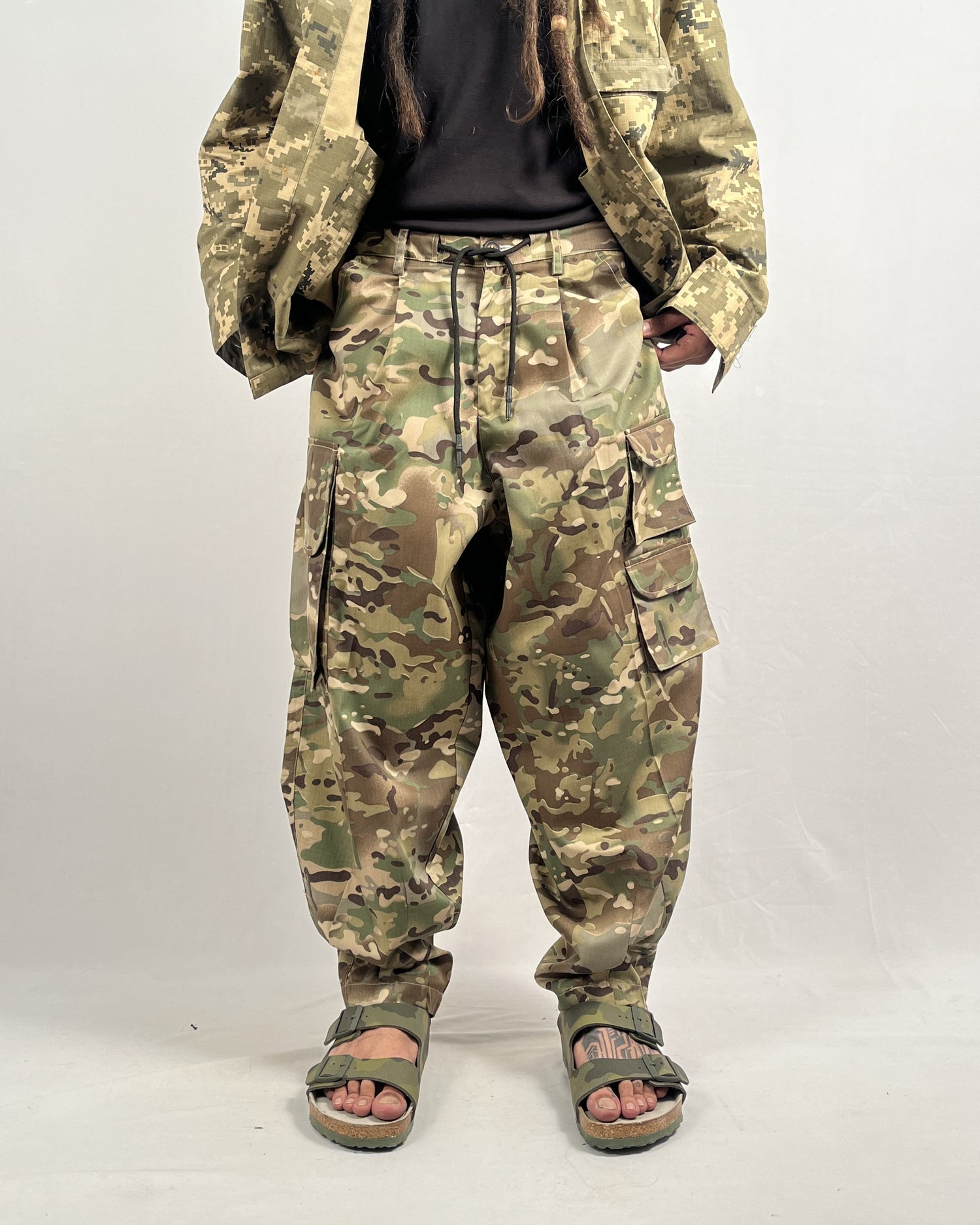 Camo Cargo Pants - Military