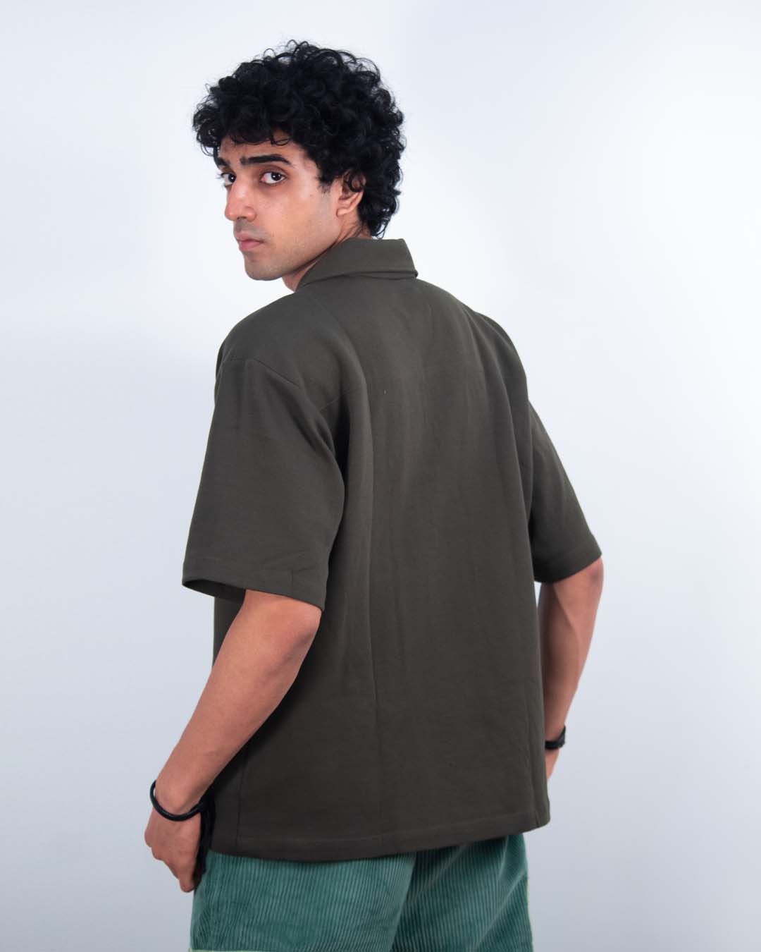 &quot;Fossil Shirt&quot; - Olive Green
